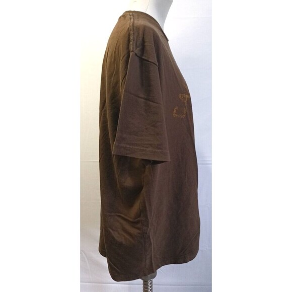 Vintage Old Navy Mens T Shirt Carson City Short Sleeve Brown XL - Picture 4 of 12